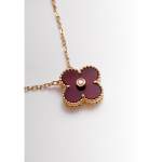 Collier d'occasion VAN CLEEF & ARPELS Vintage Alhambra femme or jaune 750/1000 - vue D2