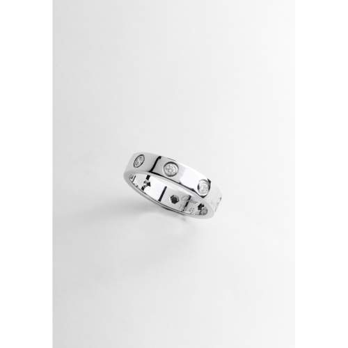 Bague d'occasion CARTIER Alliance Love 8 Diamants femme or blanc 750/1000