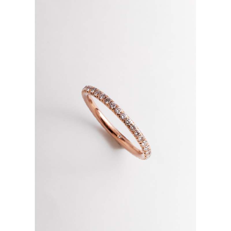 Bague d'occasion MESSIKA Gatsby Alliance femme or rose 750/1000 - vue 1