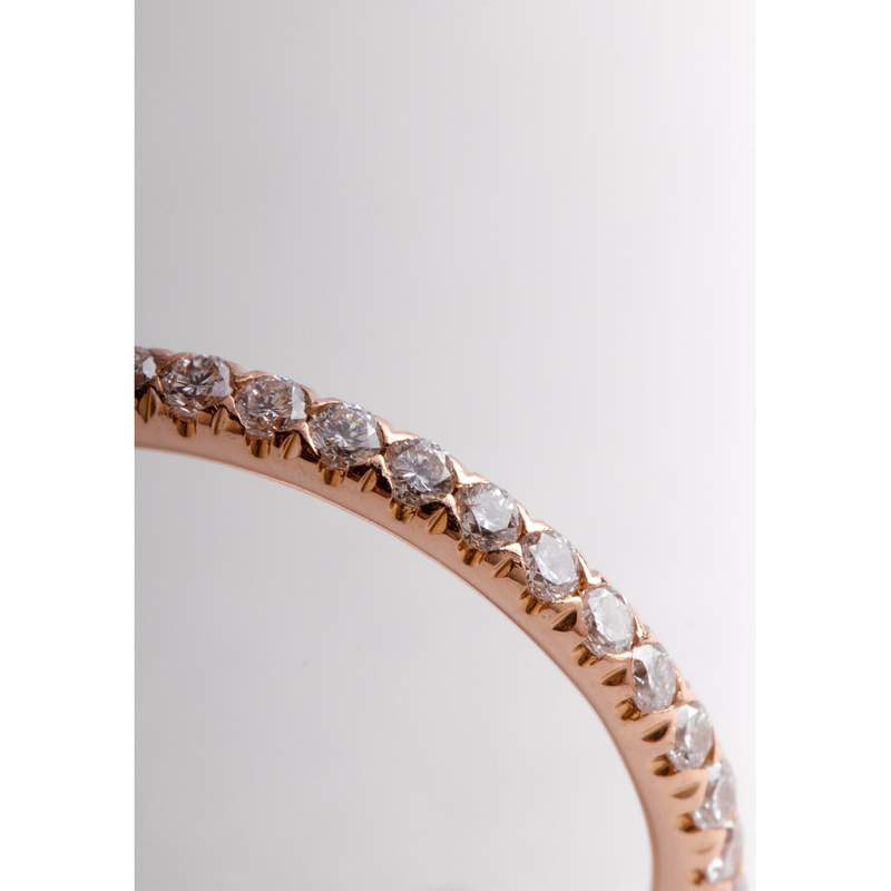 Bague d'occasion MESSIKA Gatsby Alliance femme or rose 750/1000 - vue D1