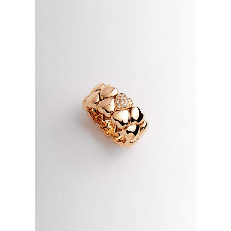 Bague d'occasion CARTIER Double Coeur mixte or jaune 750/1000 - vue 1