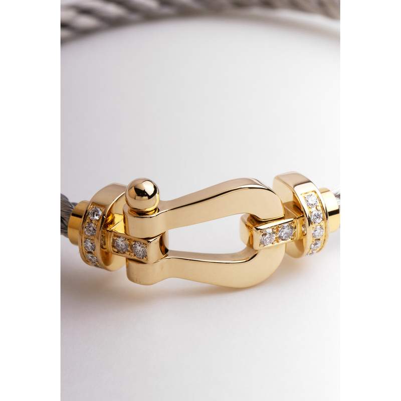 Bracelet d'occasion FRED Force 10 GM mixte or jaune 750/1000 - vue D1