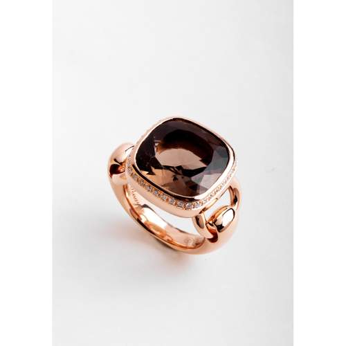 Pre-owned POIRAY Indrani women's ring, 750/1000 rose gold