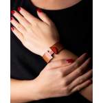Bracelet d'occasion HERMES Manchette '2002' femme cuir email autres - vue porté 1