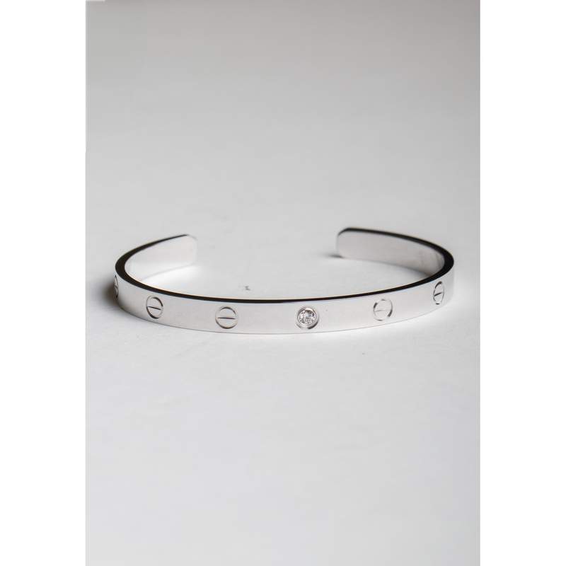 Bracelet d'occasion CARTIER Love Jonc mixte or blanc 750/1000 - vue 1
