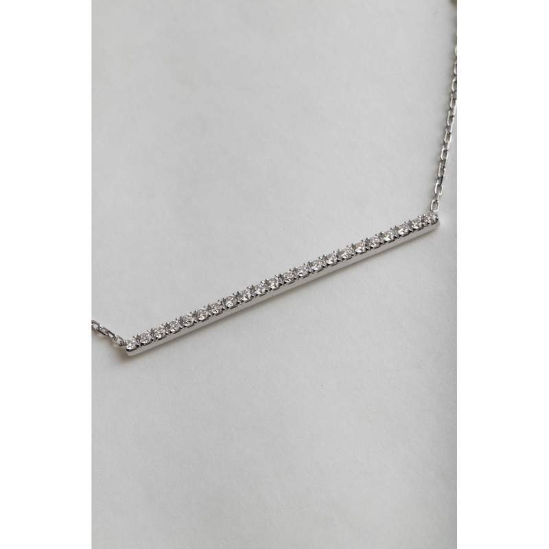 Collier d'occasion MESSIKA Gatsby Barrette Horizontale femme or blanc 750/1000 - vue D2