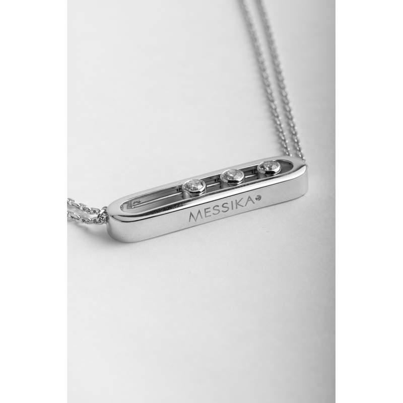 Collier d'occasion MESSIKA Move Classique femme or blanc 750/1000 - vue D1