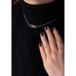 Collier d'occasion MESSIKA Move Classique femme or blanc 750/1000 - vue porté 2