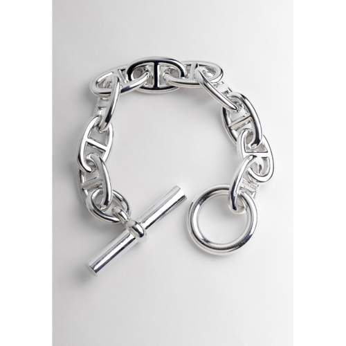 Bracelet d'occasion HERMES Chaîne d'Ancre TGM mixte argent 925/1000