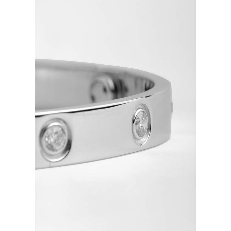 Bracelet d'occasion CARTIER Love 10 diamants femme or blanc 750/1000 - vue D1