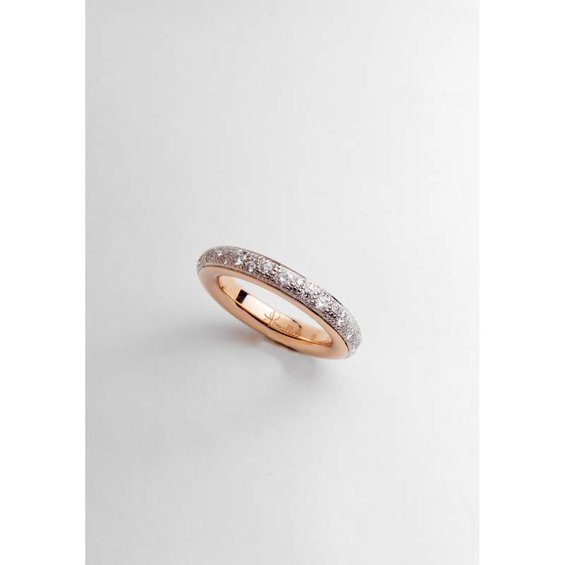 Bague d'occasion POMELLATO Iconica Diamants femme or rose 750/1000 - vue 1