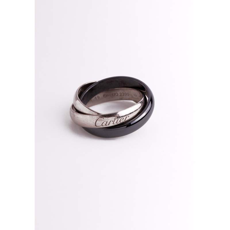 Bague d'occasion CARTIER Trinity Céramique Classique femme céramique or blanc 750/1000 - vue 1