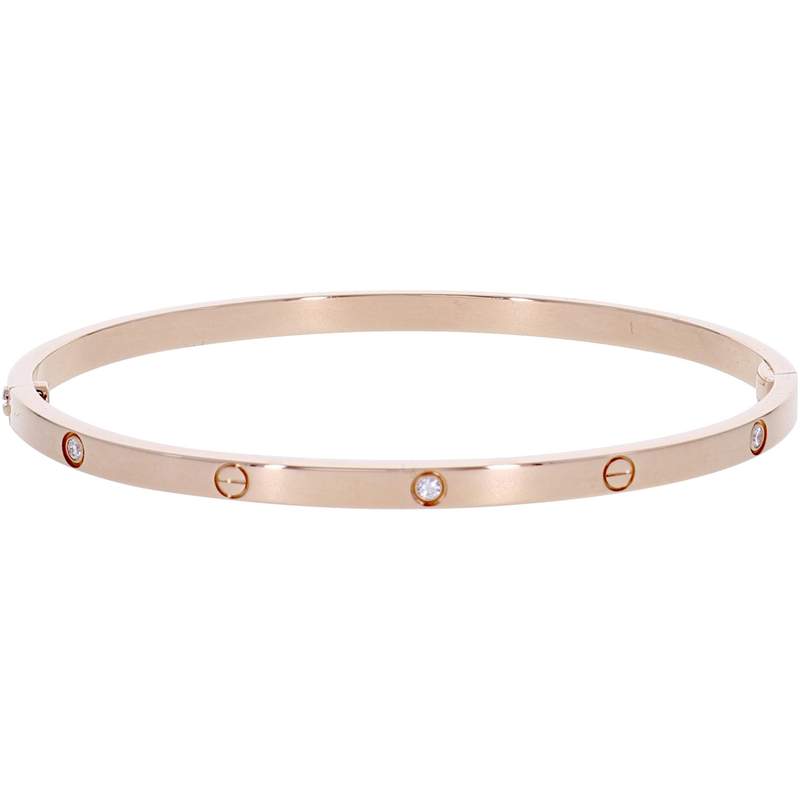 Bracelet d'occasion CARTIER Love Petit Modèle femme or rose 750/1000 - vue 4