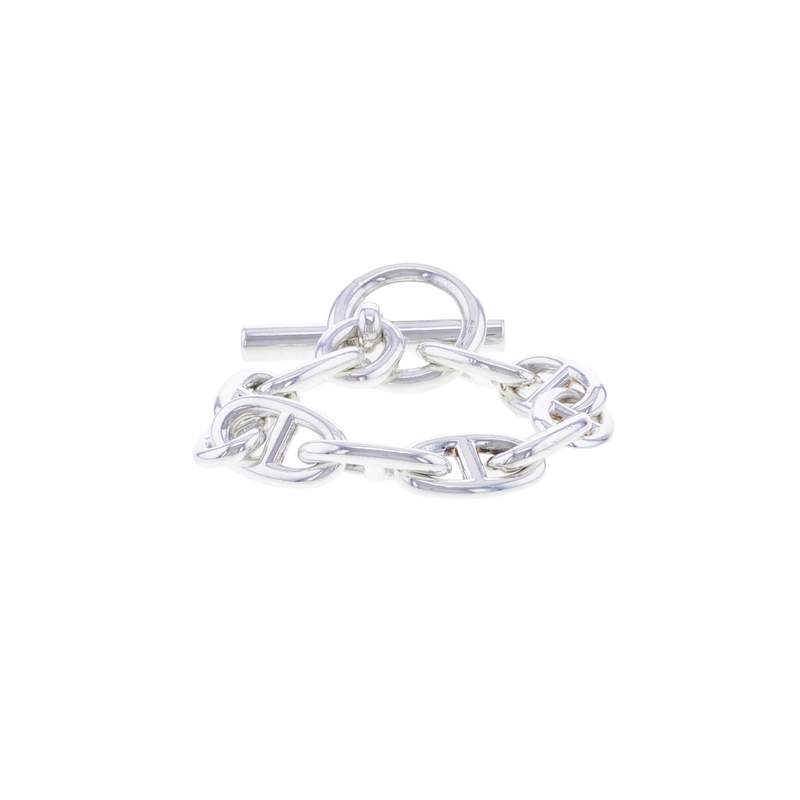 Bracelet d'occasion HERMES Chaîne d'Ancre TGM femme argent 925/1000 - vue 1
