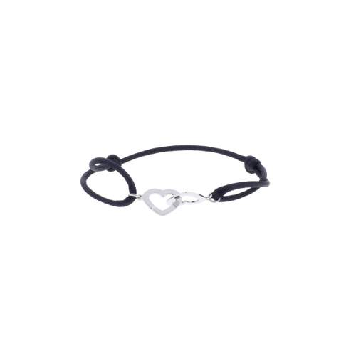 Bracelet d'occasion DINH VAN Double Coeurs GM femme or blanc 750/1000