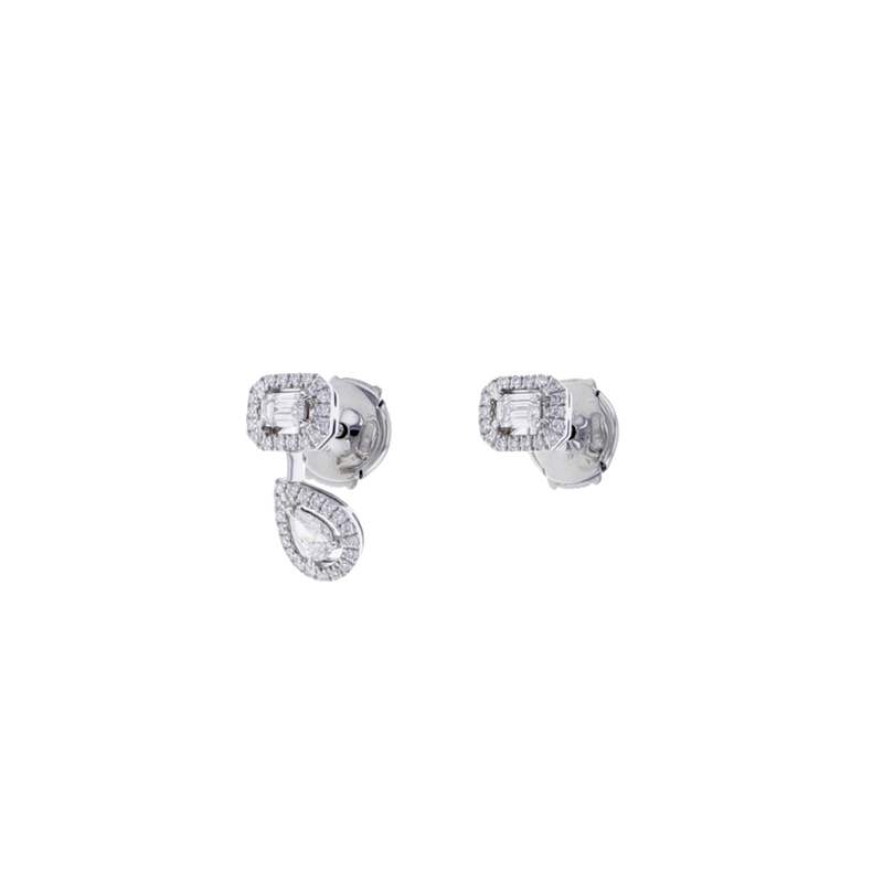 Boucles-oreilles d'occasion MESSIKA My Twin or blanc 750/1000 - vue 1