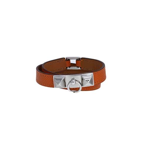 Bracelet d'occasion HERMES Rivale Double Tour mixte cuir autres