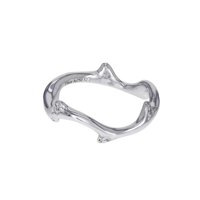 Bague d'occasion DIOR Bois de Rose Or blanc et Diamants femme or blanc 750/1000 - vue 1
