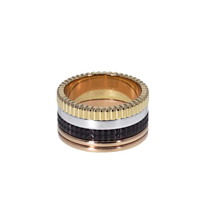 Bague d'occasion BOUCHERON Quatre Classique Large mixte 3 ors 750/1000 pvd - vue 1
