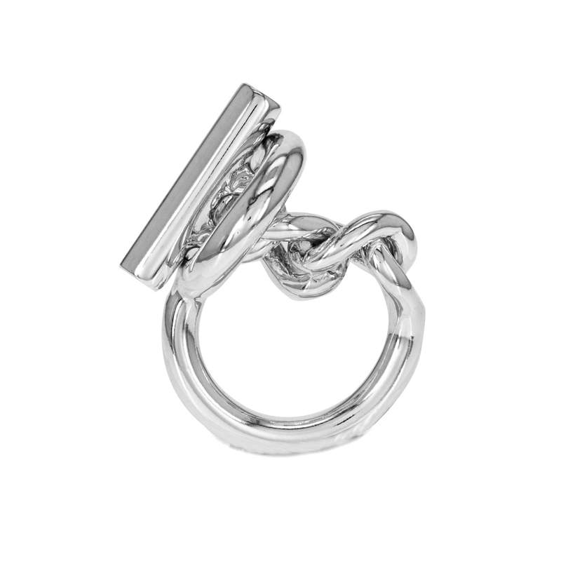 Bague d'occasion HERMES Croisette GM femme argent 925/1000 - vue 1