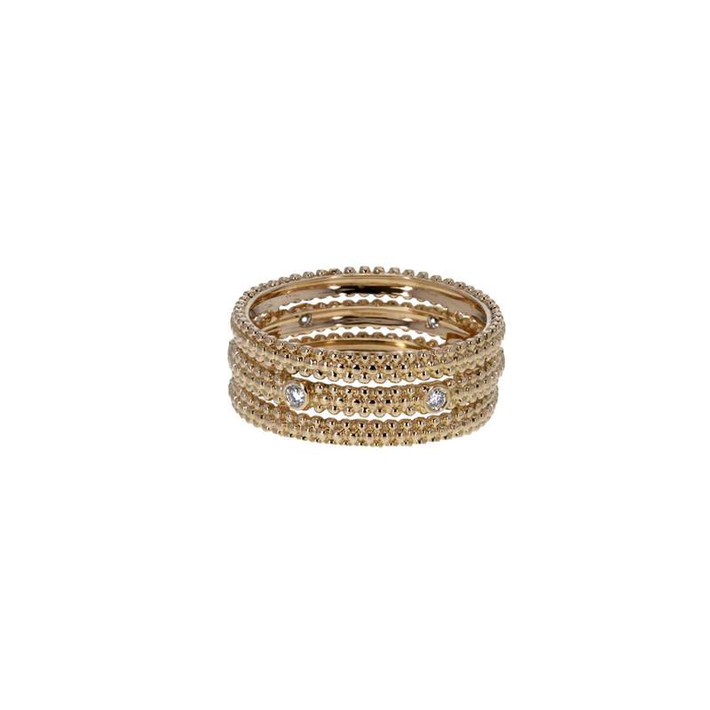 Bague d'occasion MAUBOUSSIN Le Premier Jour 1 Rang Diamants femme or rose 750/1000 - vue 1