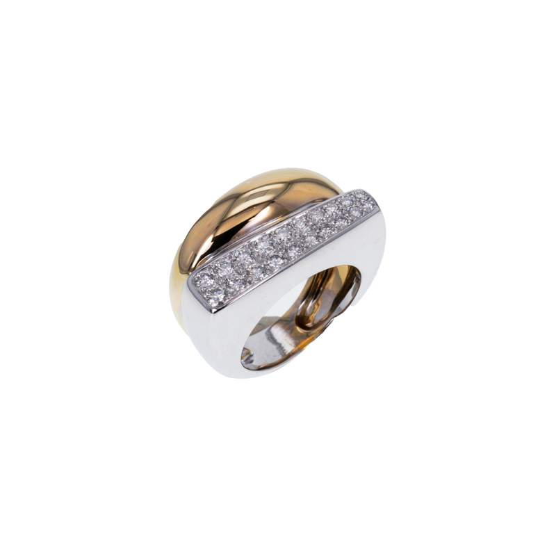 Bague d'occasion FRED Success MM femme or blanc 750/1000 or jaune 750/1000 - vue 1