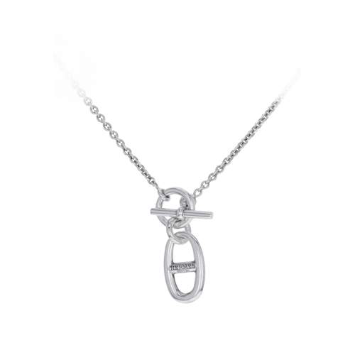 Collier d'occasion HERMES Pendentif Chaîne d'ancre femme argent 925/1000