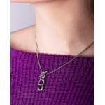 Collier d'occasion HERMES Pendentif Chaîne d'ancre femme argent 925/1000 - vue porté 1