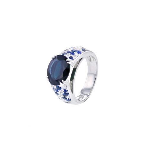 Bague d'occasion MAUBOUSSIN Nuit d'Amour femme or blanc 750/1000