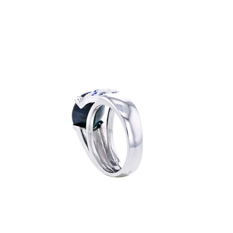 Bague d'occasion MAUBOUSSIN Nuit d'Amour femme or blanc 750/1000 - vue 2