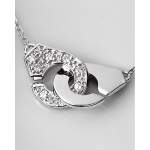 Collier d'occasion DINH VAN Menottes R8 femme or blanc 750/1000 - vue D1