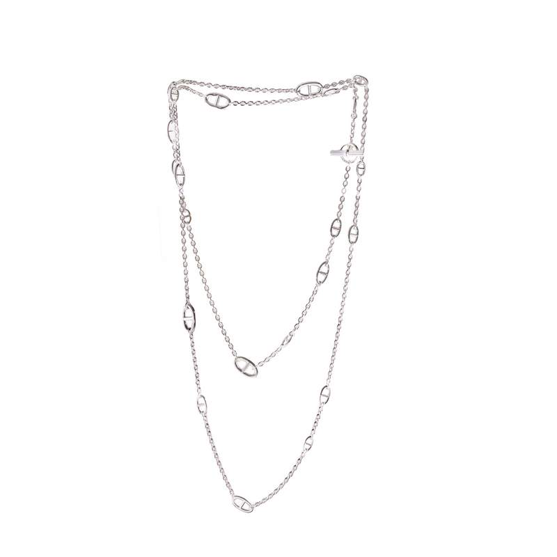 Collier d'occasion HERMES Sautoir Farandole 160cm femme argent 925/1000 - vue 1