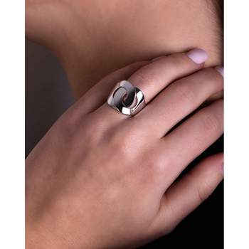Bague d'occasion DINH VAN Menottes R16 mixte or blanc 750/1000