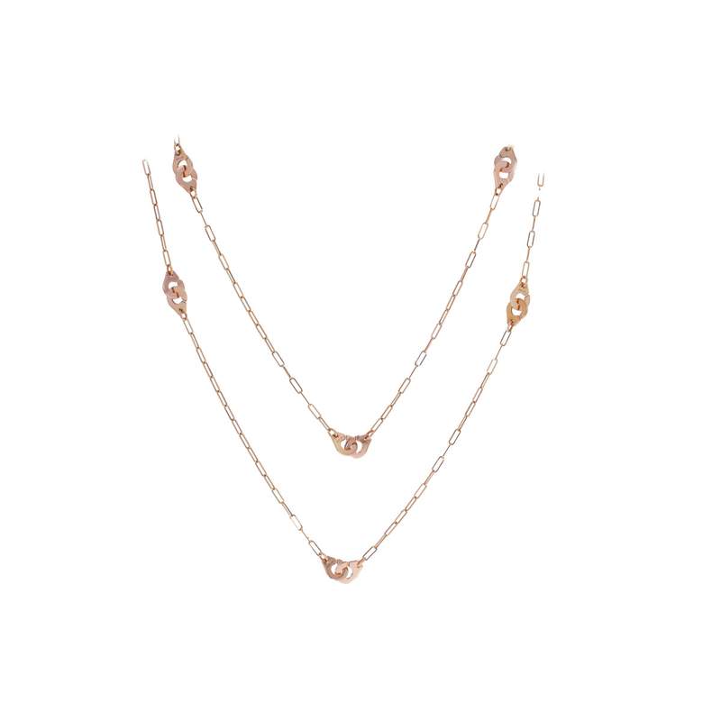 Collier d'occasion DINH VAN Sautoir Menottes R8 femme or rose 750/1000 - vue 1