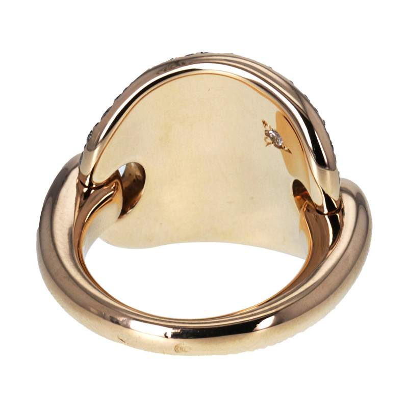 Bague d'occasion POMELLATO Sabbia Pavée GM femme or rose 750/1000 - vue 3