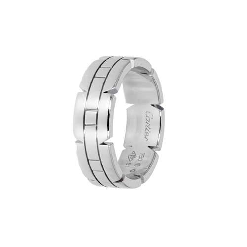 Bague d'occasion CARTIER Tank Française femme or blanc 750/1000