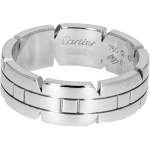 Bague d'occasion CARTIER Tank Française femme or blanc 750/1000 - vue 4
