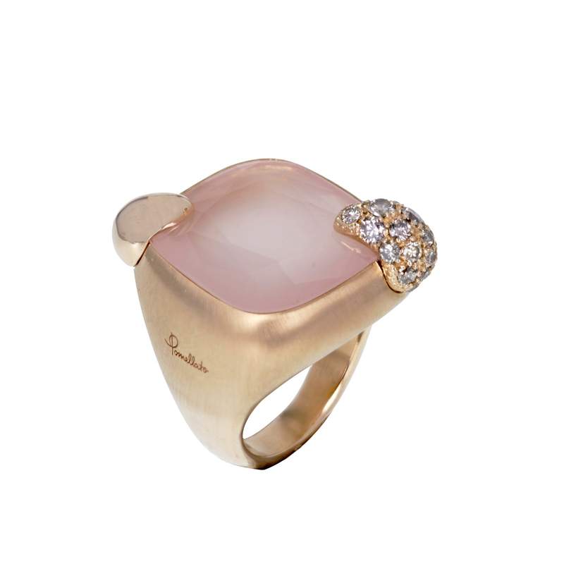 Bague d'occasion POMELLATO Ritratto femme or rose 750/1000 - vue 1