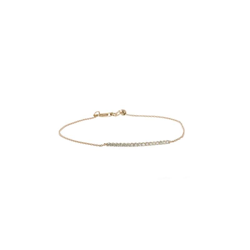 Bracelet CRESUS Barrette griffes femme or jaune 750/1000 - vue 1