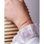 Bracelet CRESUS Barrette griffes femme or jaune 750/1000 - vue porté 1