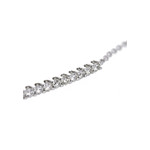 Bracelet d'occasion CRESUS Barrette griffes femme or blanc 750/1000 - vue D2