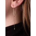 Boucles-oreilles d'occasion CRESUS Serti clos or jaune 750/1000 - vue porté 1