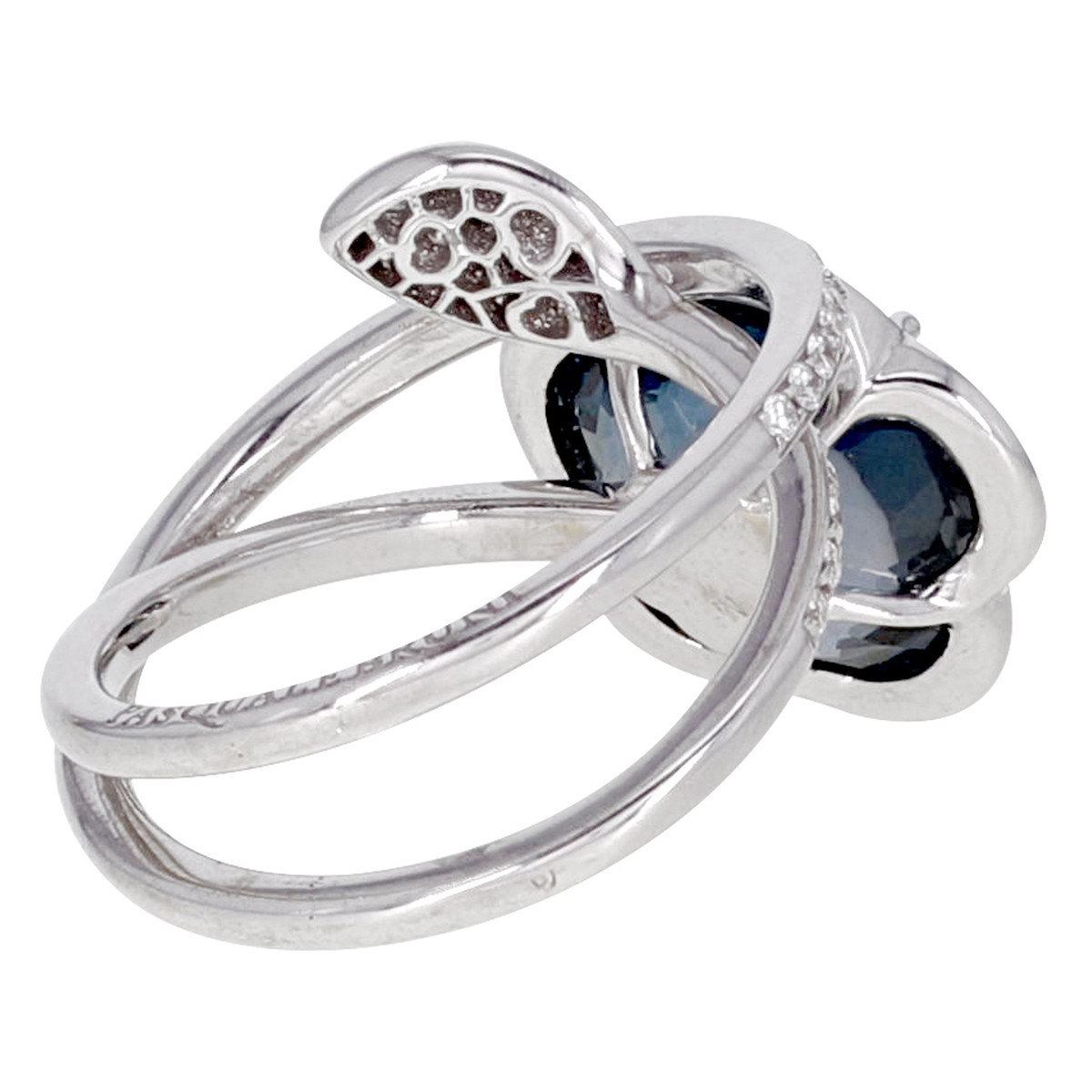 Bague d'occasion PASQUALE BRUNI Bon Ton Je t'aime femme or blanc 750/1000 - vue 3