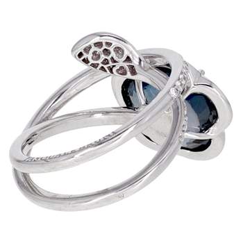 Bague d'occasion PASQUALE BRUNI Bon Ton Je t'aime femme or blanc 750/1000