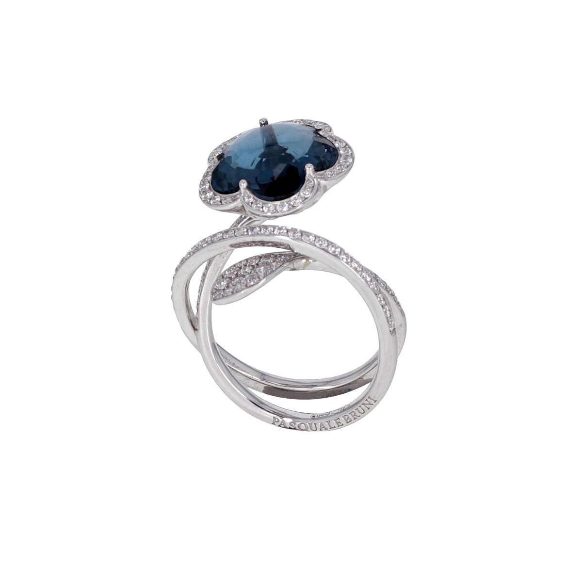 Bague d'occasion PASQUALE BRUNI Bon Ton Je t'aime femme or blanc 750/1000 - vue D1