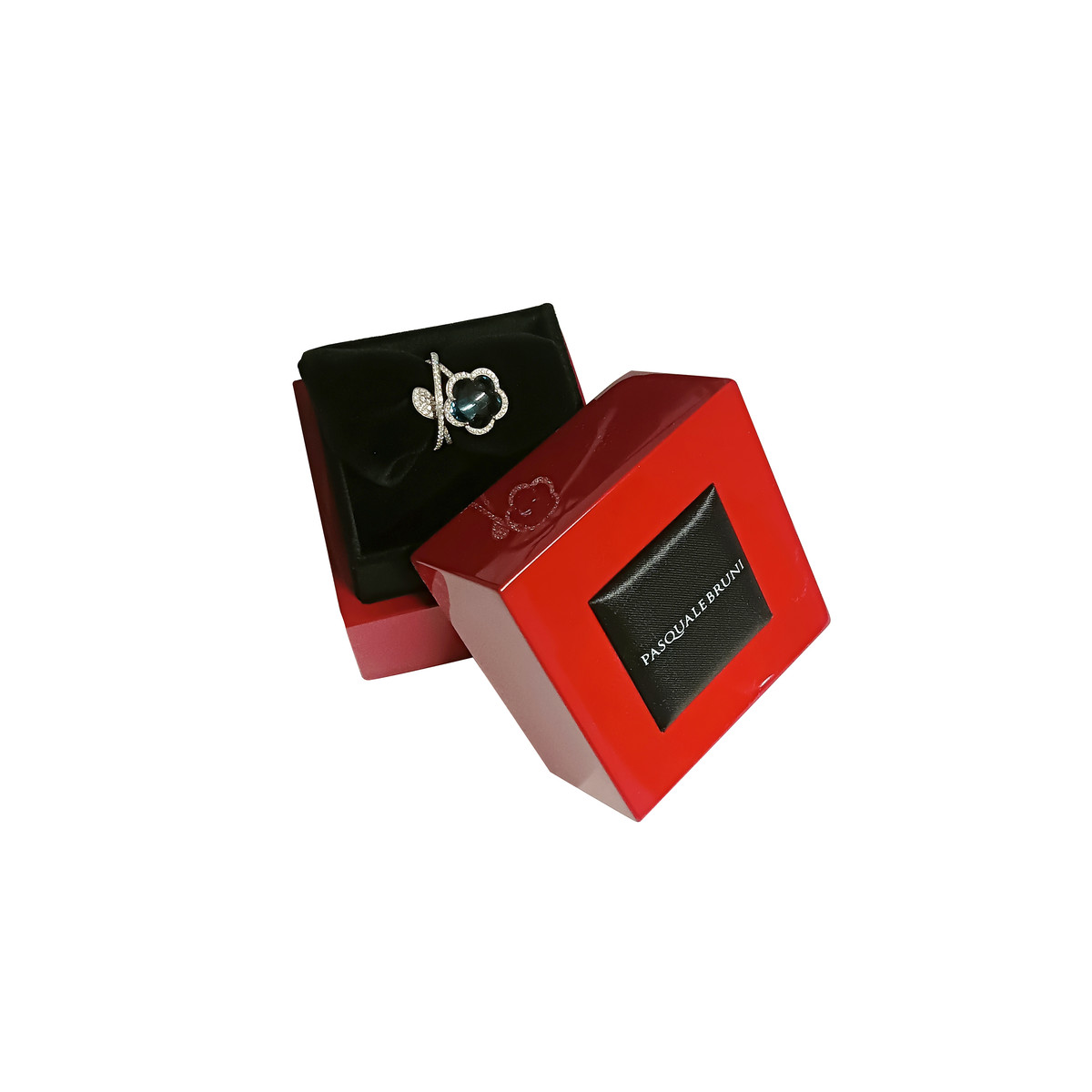 Bague d'occasion PASQUALE BRUNI Bon Ton Je t'aime femme or blanc 750/1000 - vue D2