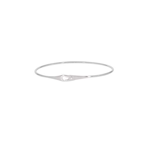 Bracelet d'occasion DINH VAN Serrure Jonc femme or blanc 750/1000