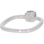 Bague d'occasion DINH VAN Le Cube Diamant femme or blanc 750/1000 - vue 3