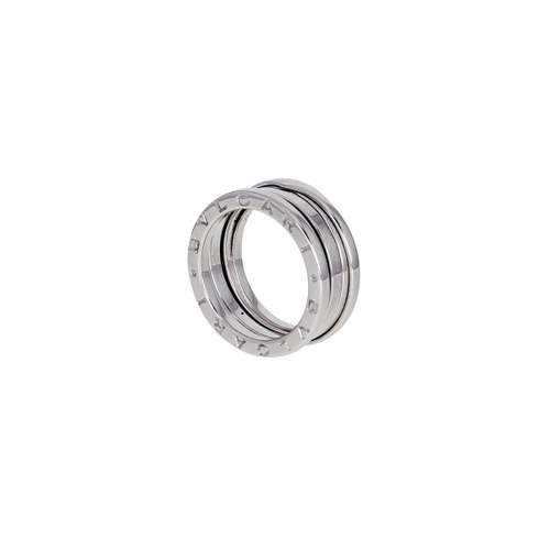 Pre-owned BULGARI B.ZERO 1 Women's Ring, 750/1000 White Gold