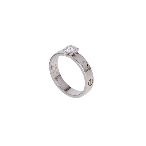 Bague d'occasion CARTIER Love femme or blanc 750/1000